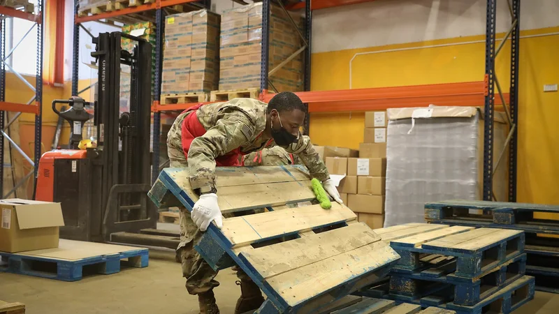 Illustrative unbranded image for Logistics & pallet networks; not the named organisation, premises, people or event